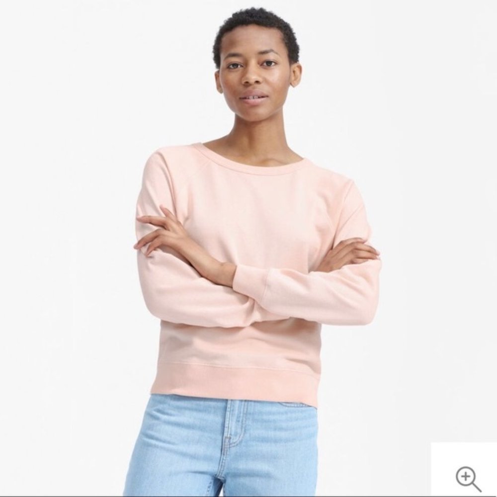 Everlane lightweight French terry crew
